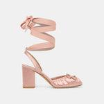 Tisha Lt Blush Satin Heels | Dolce Vita