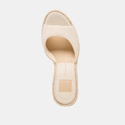 VAYA WEDGES ECRU LINEN