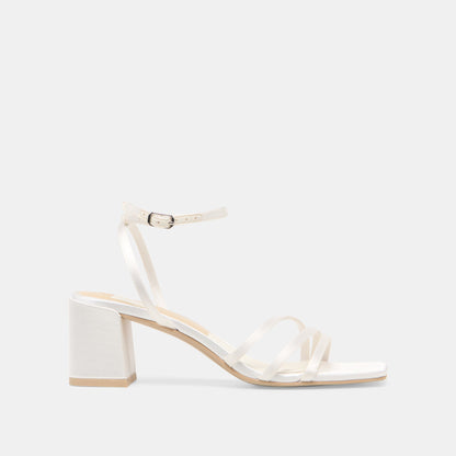Ysabel True White Satin Heels | Dolce Vita