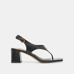 Yves Black Leather Heels | Dolce Vita