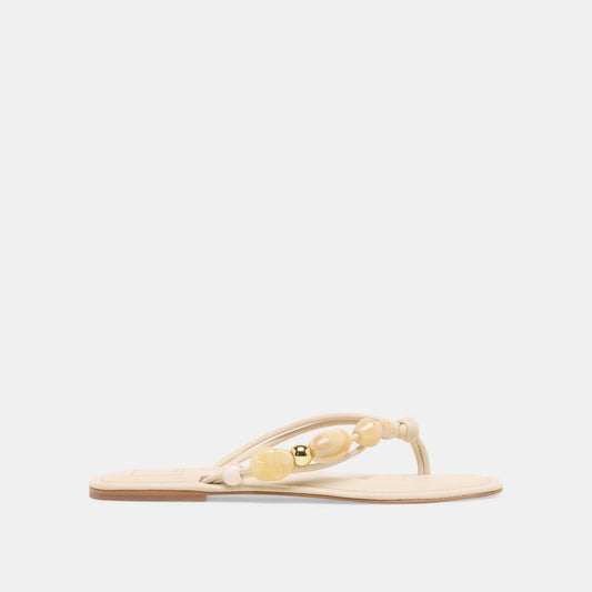 Cely Ivory Leather Sandals | Dolce Vita