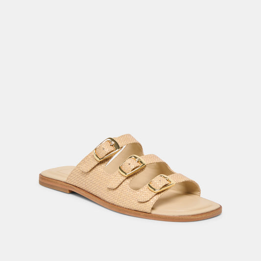 FIN SANDALS SAND RAFFIA