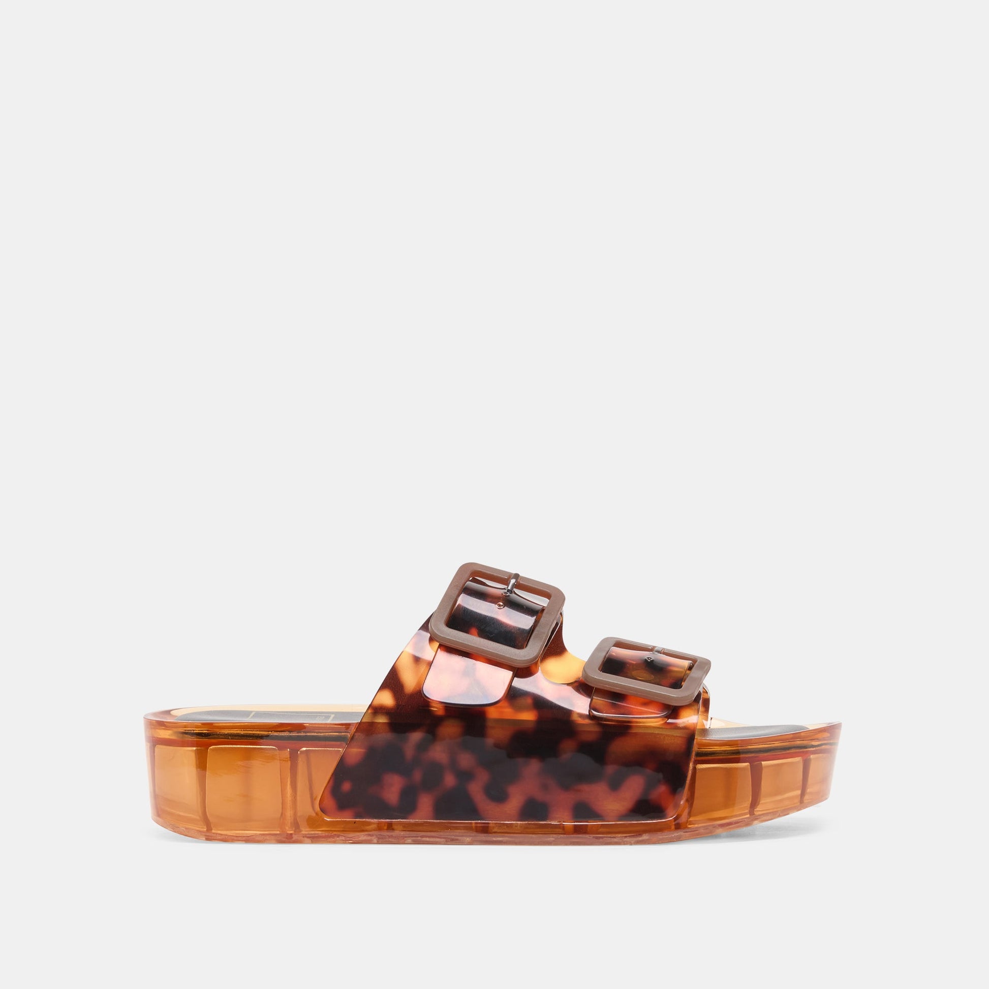 JULIO X Tortoise Vinyl Jelly Platform Sandals | Dolce Vita