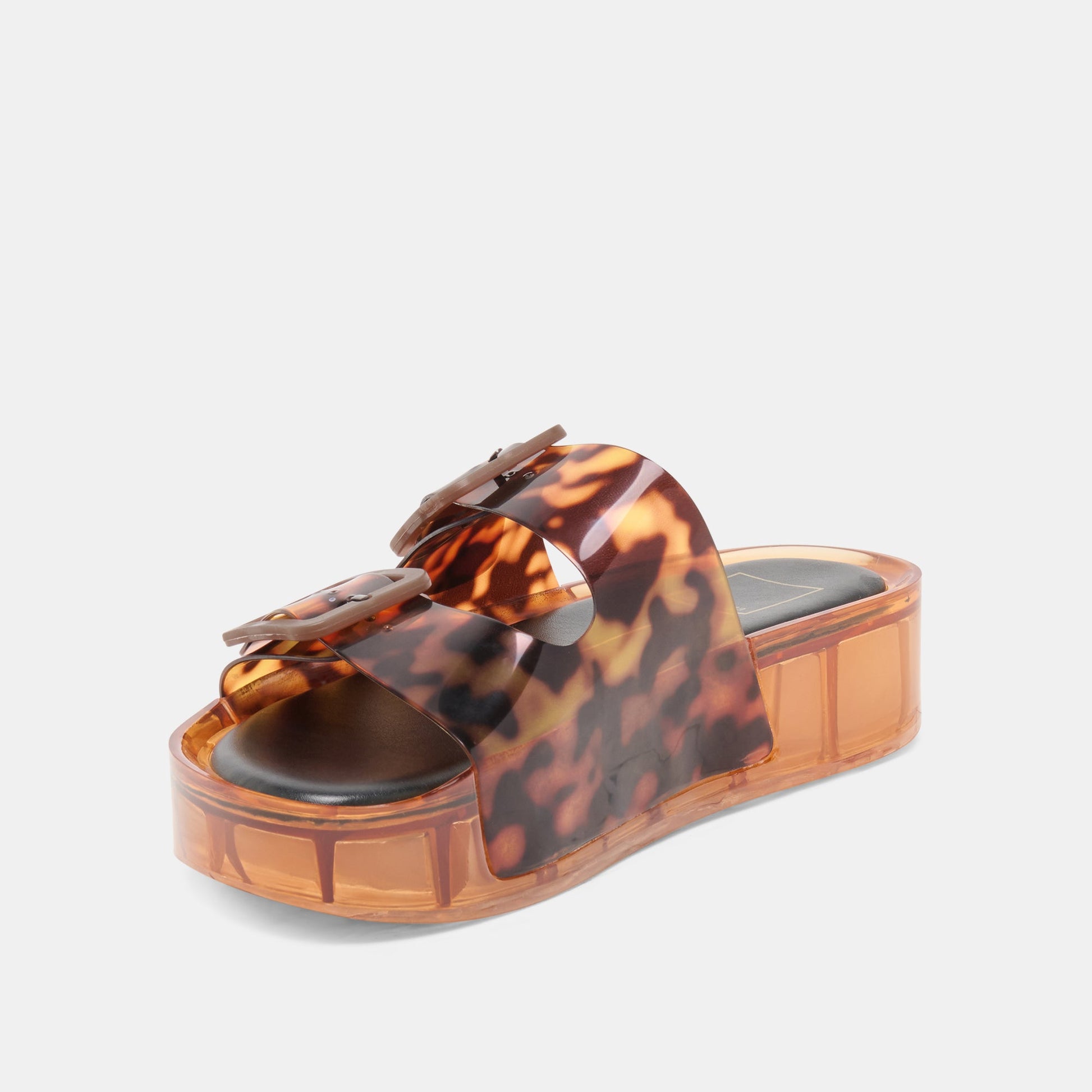 JULIO X SANDALS TORTOISE VINYL