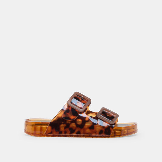 Julio Tortoise Vinyl Sandals | Dolce Vita