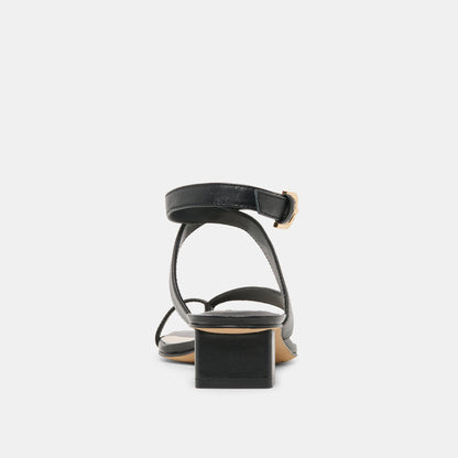 KAMEO HEELS BLACK LEATHER