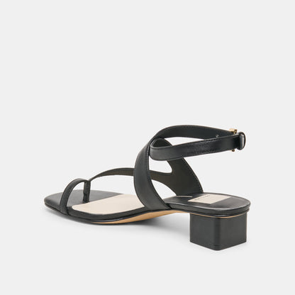 KAMEO HEELS BLACK LEATHER