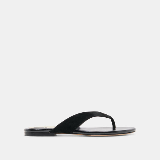 LINNET Onyx Suede Flip-Flop Thong Sandals | Dolce Vita