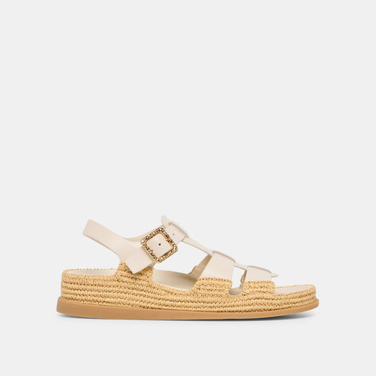 Shenna Bone Leather Sandals | Dolce Vita