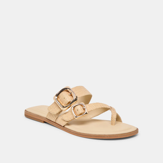 SHORE SANDALS SAND RAFFIA
