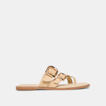 SHORE Sand Raffia Flip-Flop Buckled Sandals | Dolce Vita