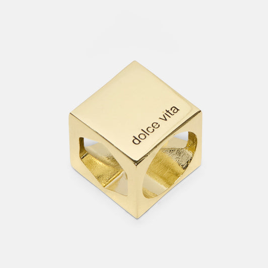 Scarf Ring Gold Bag Charm | Dolce Vita