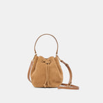 Amaru Brown Suede Crossbody | Dolce Vita