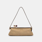 AMBRIAA Natural Raffia Baguette Shoulder Bag | Dolce Vita