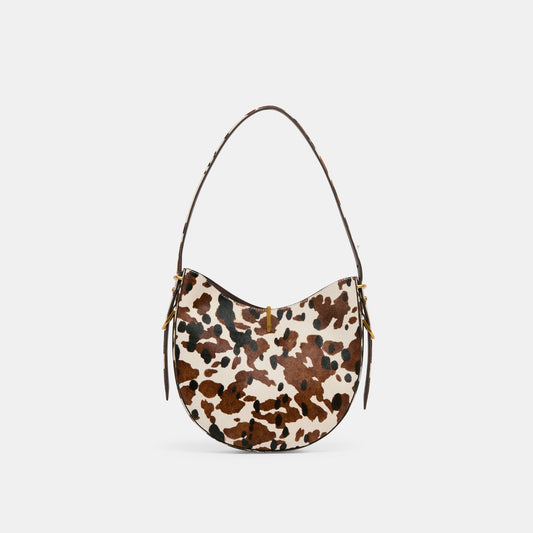 Bree Cocoa Calf Hair Shoulder Bag | Dolce Vita