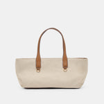 CLARINA Natural Canvas Shoulder Bag | Dolce Vita
