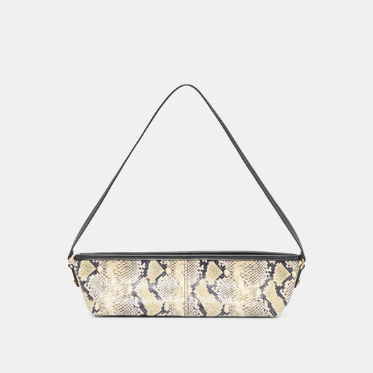 Savaii Black White Snake Stella Shoulder Bag | Dolce Vita