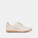 Laini Off White Crackled Leather Sneakers | Dolce Vita