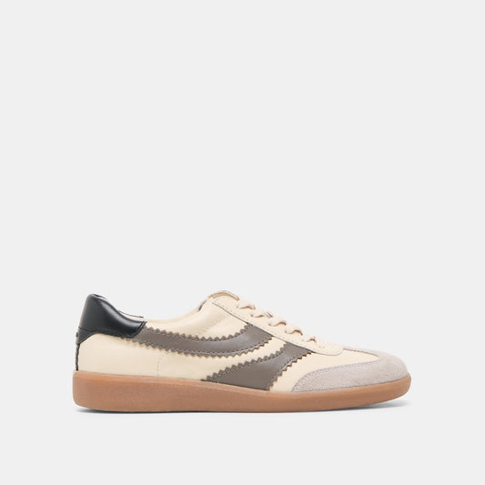 Merit White Grey Leather Sneakers | Dolce Vita