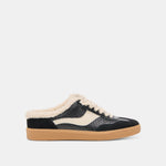 Notice Slide Plush Black Woven Leather Sneakers | Dolce Vita