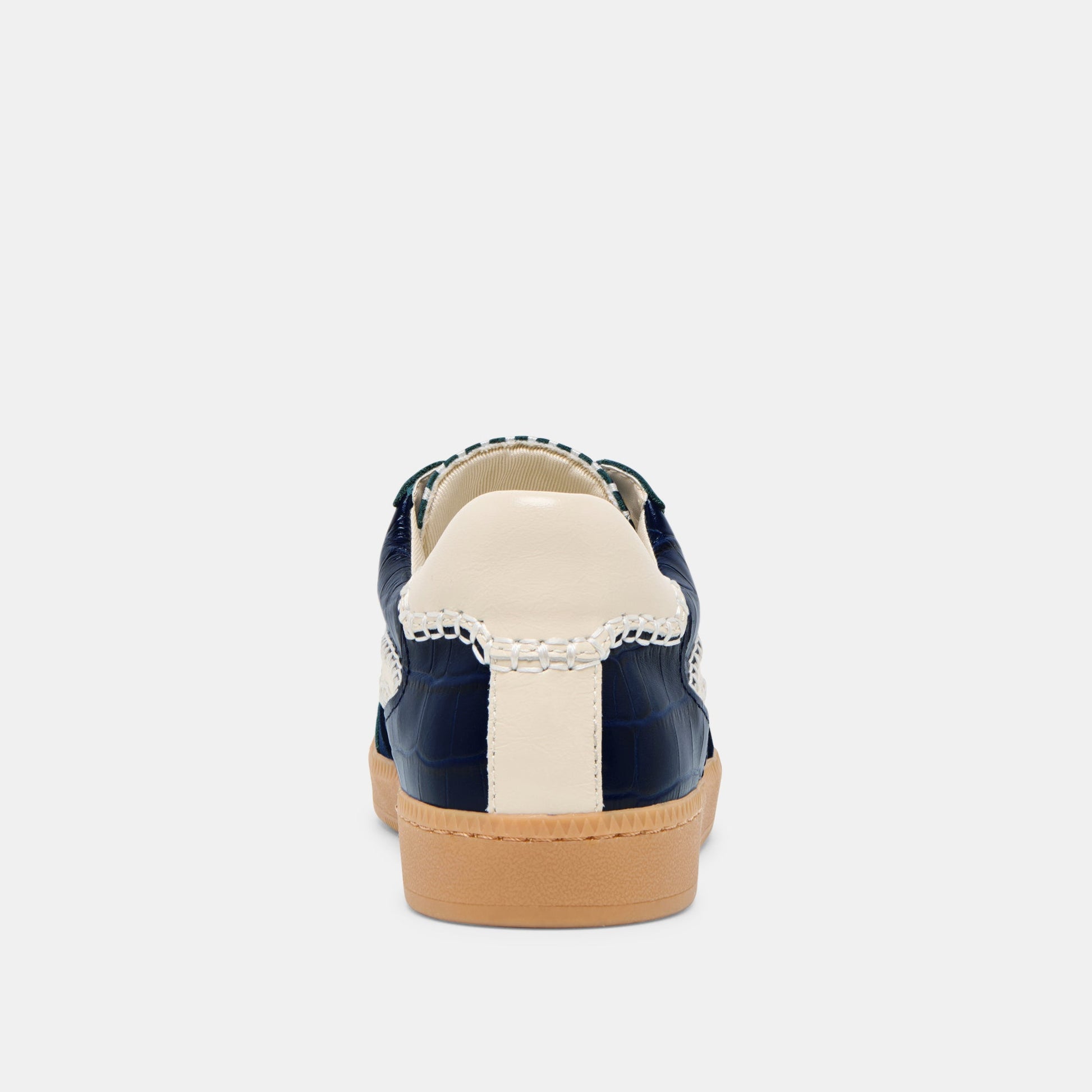 NOTICE STITCH SNEAKERS INK CROCO EMBOSSED LEATHER