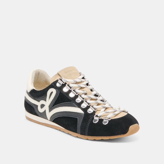 DEACON SNEAKERS BLACK WHITE SUEDE