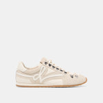 DEACON Ivory Suede Lace-Up Sneakers | Dolce Vita