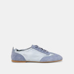 Itzy Periwinkle Satin Sneakers | Dolce Vita