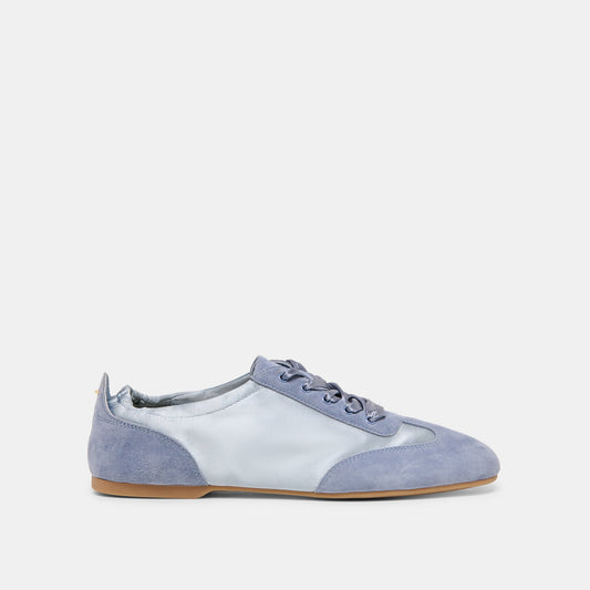 Itzy Periwinkle Satin Sneakers | Dolce Vita