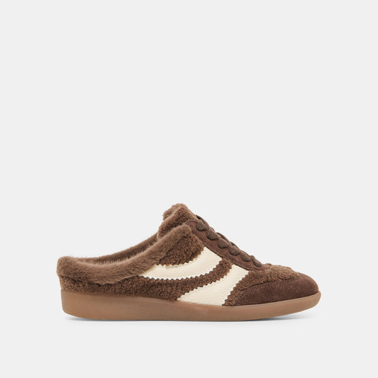 Merit Slide Plush Dk Brown Plush Sneakers | Dolce Vita
