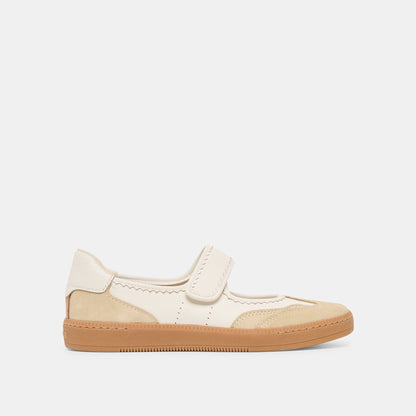 Nanet Ivory Multi Leather Sneakers | Dolce Vita