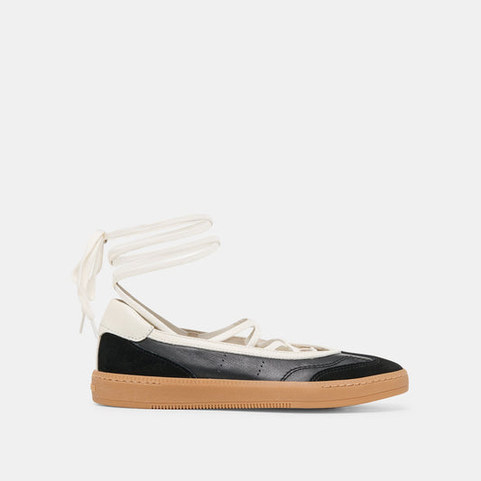 Nyomie Black Leather Sneakers | Dolce Vita
