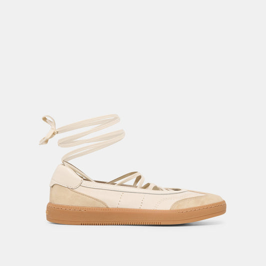 Nyomie Ivory Multi Leather Sneakers | Dolce Vita