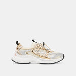 Selmar Silver Gold Leather Sneakers | Dolce Vita