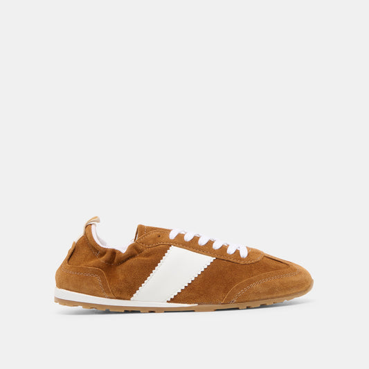 Shyla Cognac Suede Sneakers | Dolce Vita