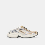 SWAYZY Metallic Multi Leather Platform Slip-on Sneakers | Dolce Vita