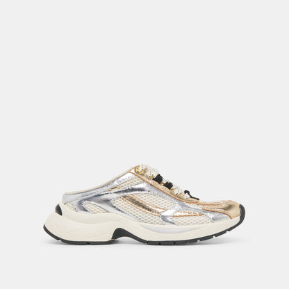 SWAYZY Metallic Multi Leather Platform Slip-on Sneakers | Dolce Vita