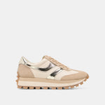TRESA White Gold Suede Platform Sneakers | Dolce Vita