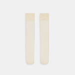Ruffle Ivory Sheer Knee High Socks | Dolce Vita