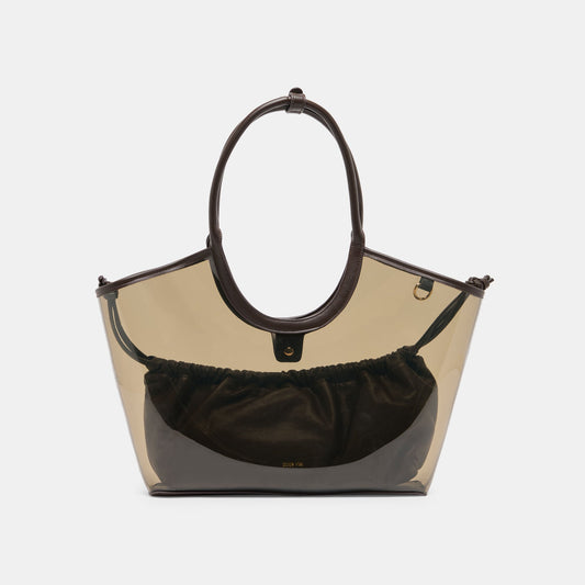GISELLE Smoke Jelly Tote Shoulder Bag | Dolce Vita