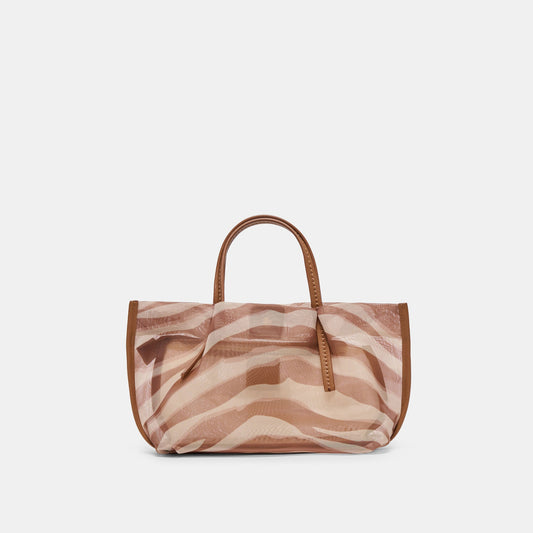 Selene Zebra Mesh Handbag | Dolce Vita