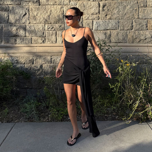 JAINA SANDALS BLACK LEATHER